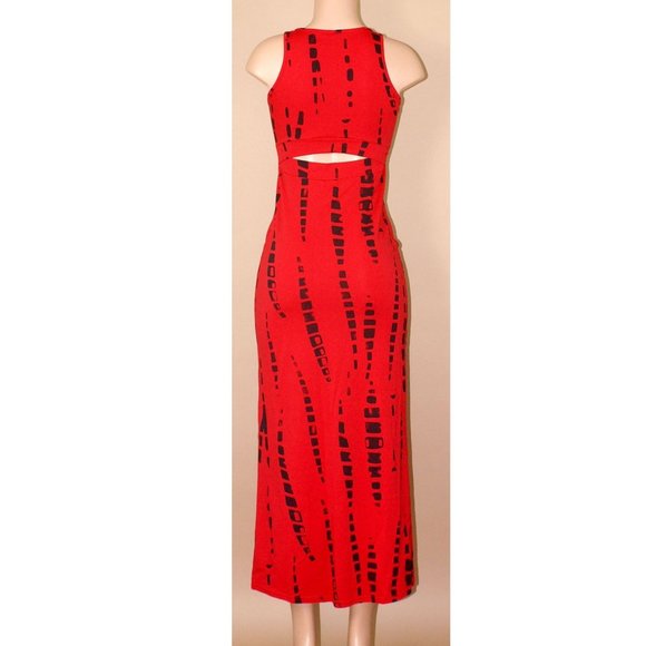 Red Die Maxi Dress - Picture 2 of 6